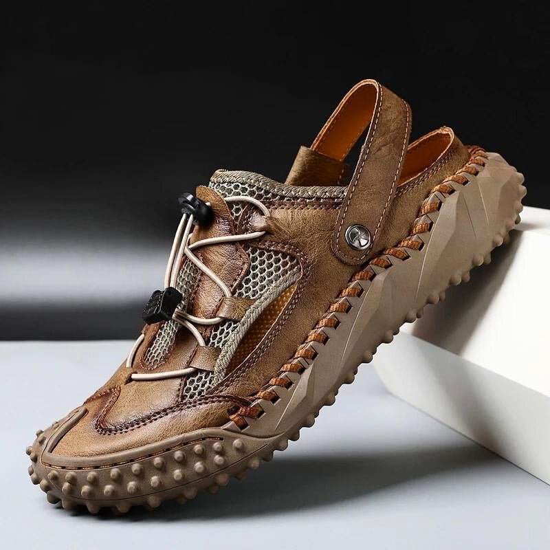 Protego Genuine Leather Sandals - Aries x Rose