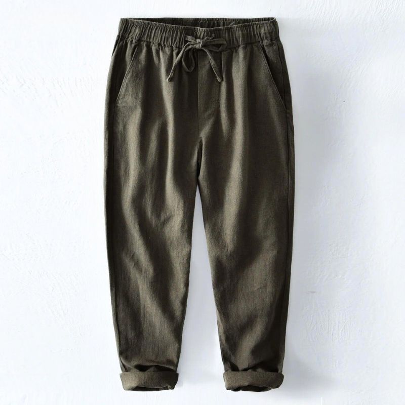 Santorini Linen Trousers - Aries x Rose
