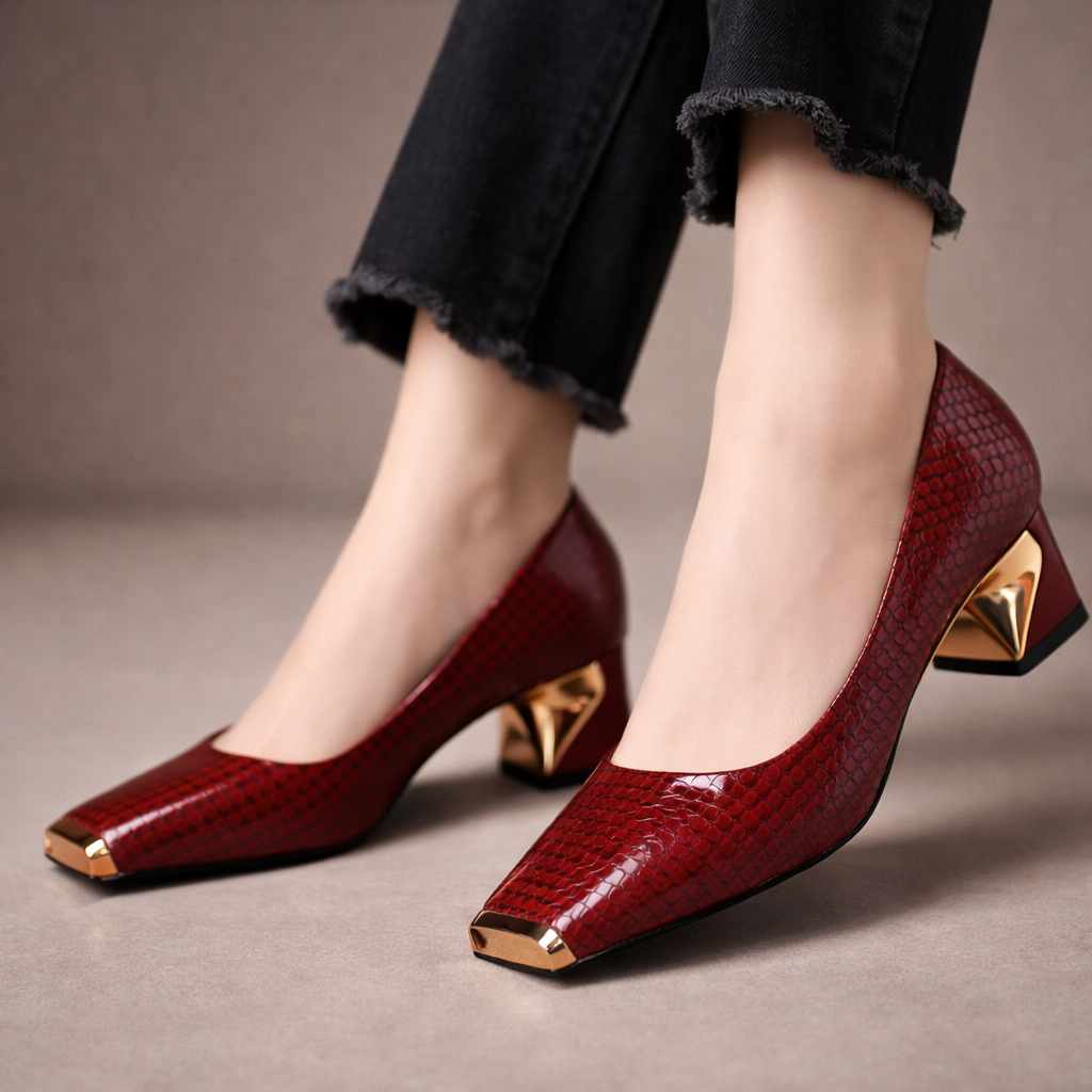 Lumiere Gold Heels