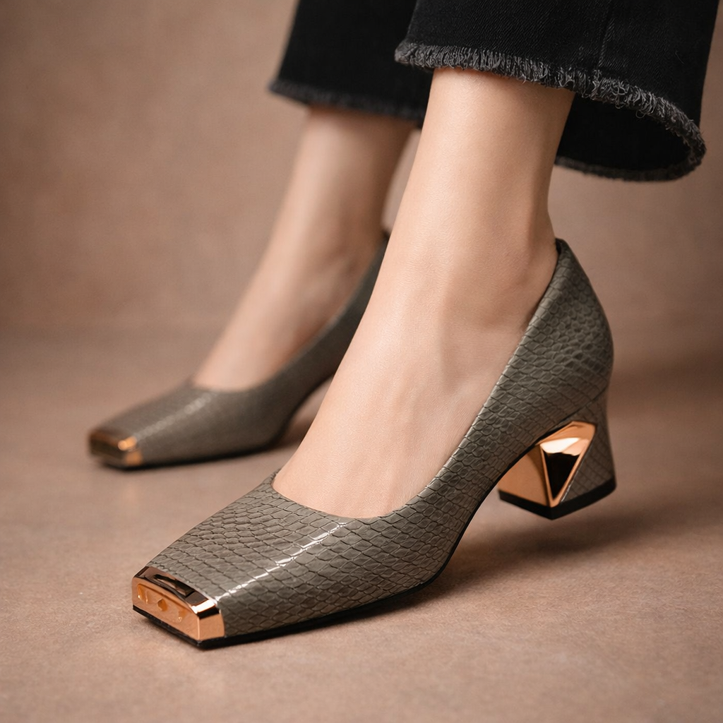 Lumiere Gold Heels