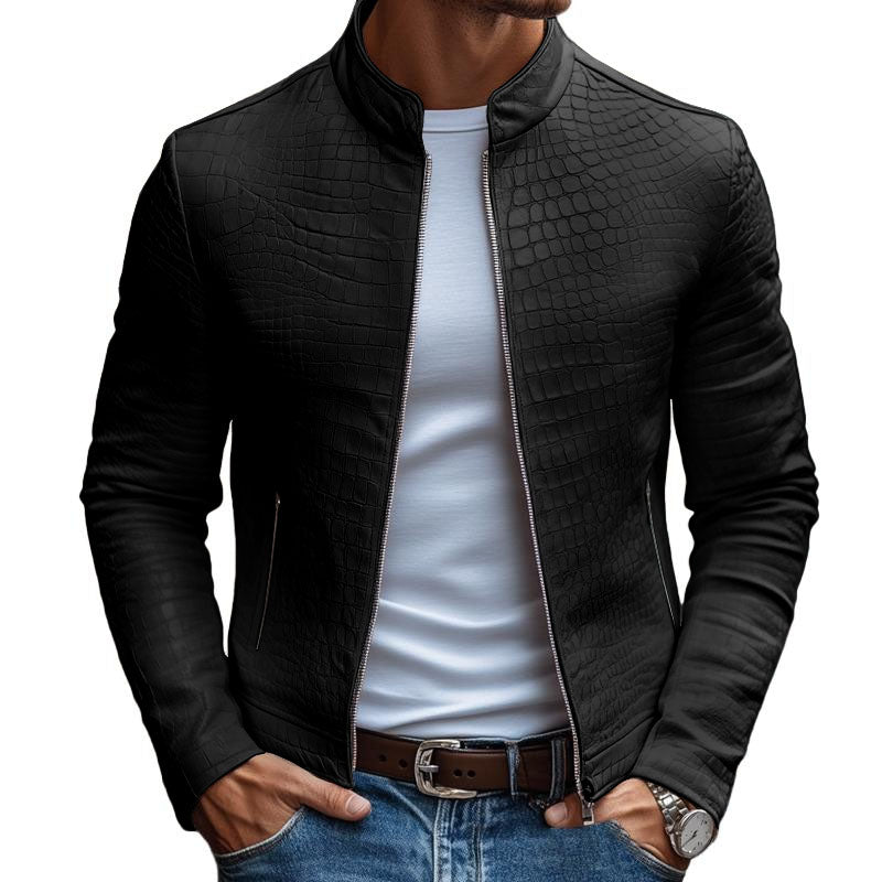 Veyron Stone Leather Jacket - Aries x Rose