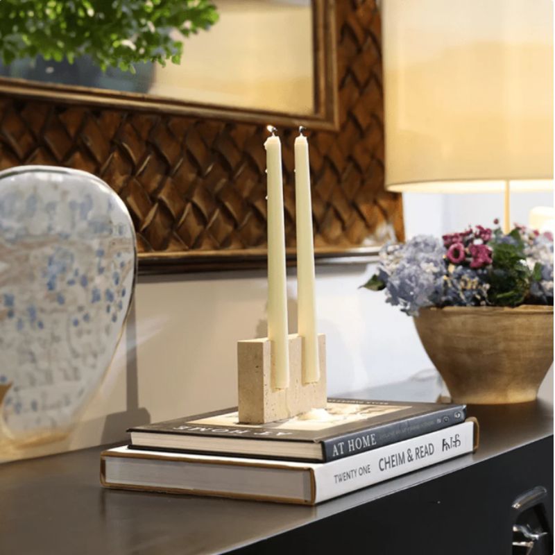 Terrona Marble Candle Holder - Aries x Rose