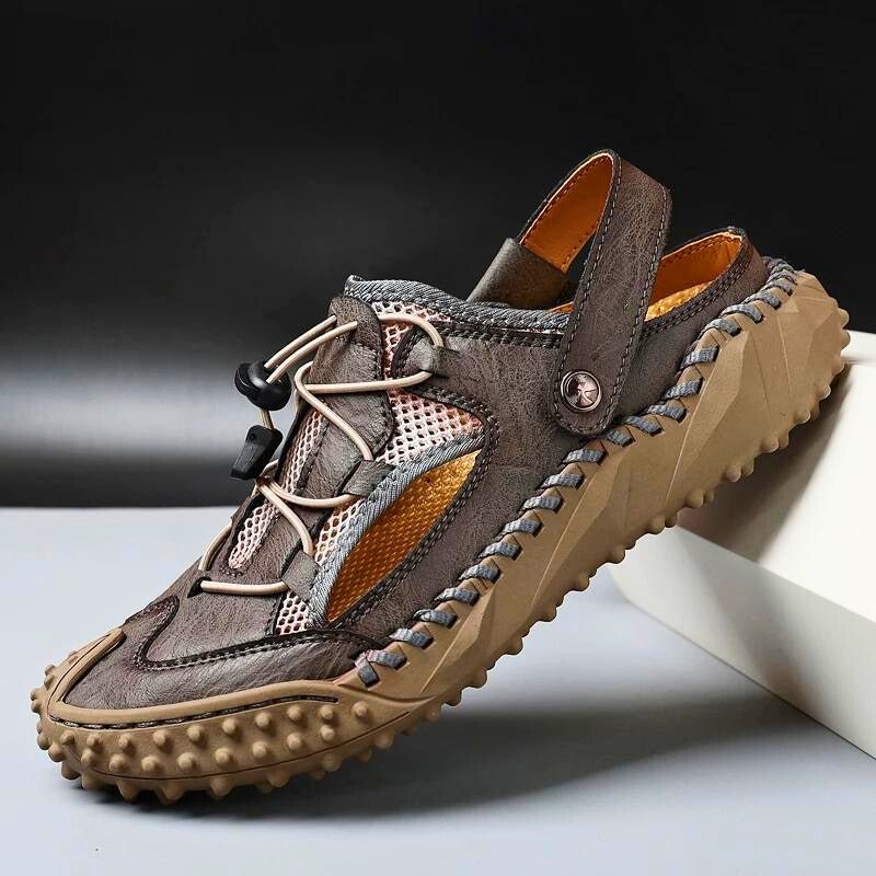 Protego Genuine Leather Sandals - Aries x Rose
