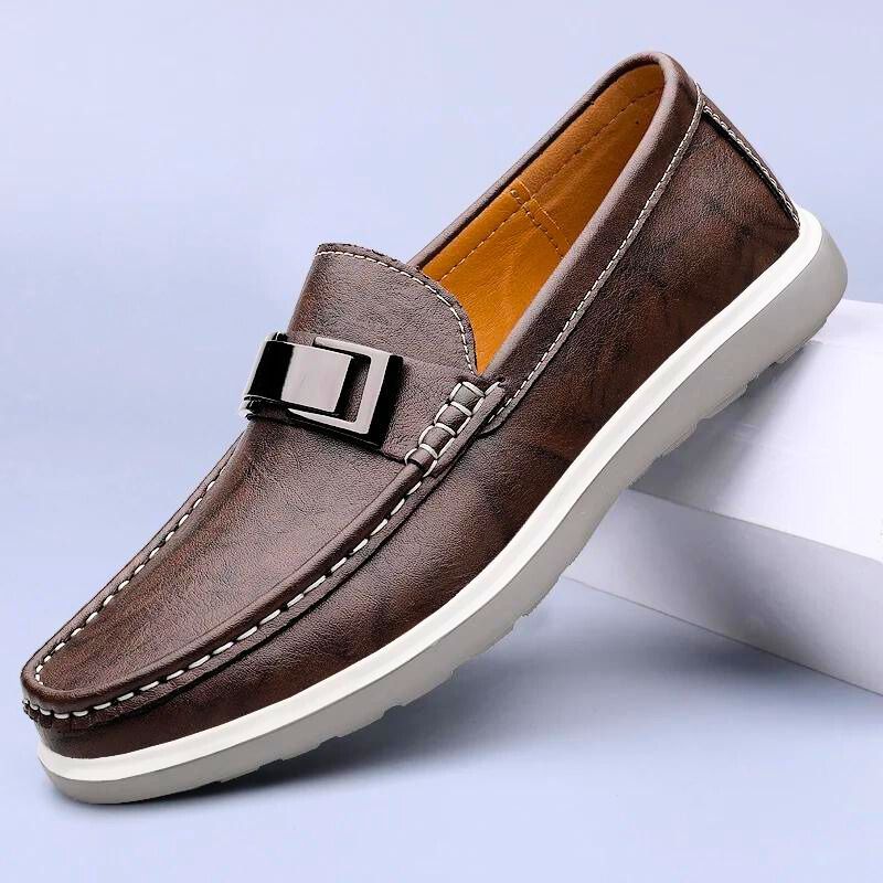 Lugano Genuine Leather Loafers - Aries x Rose