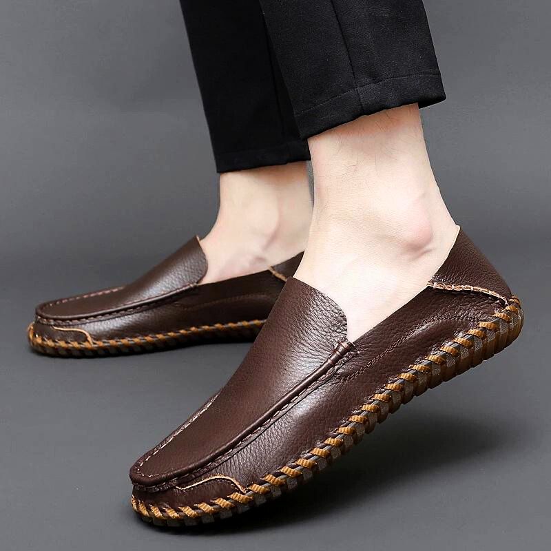 Mykonos Genuine Leather Loafers - Aries x Rose