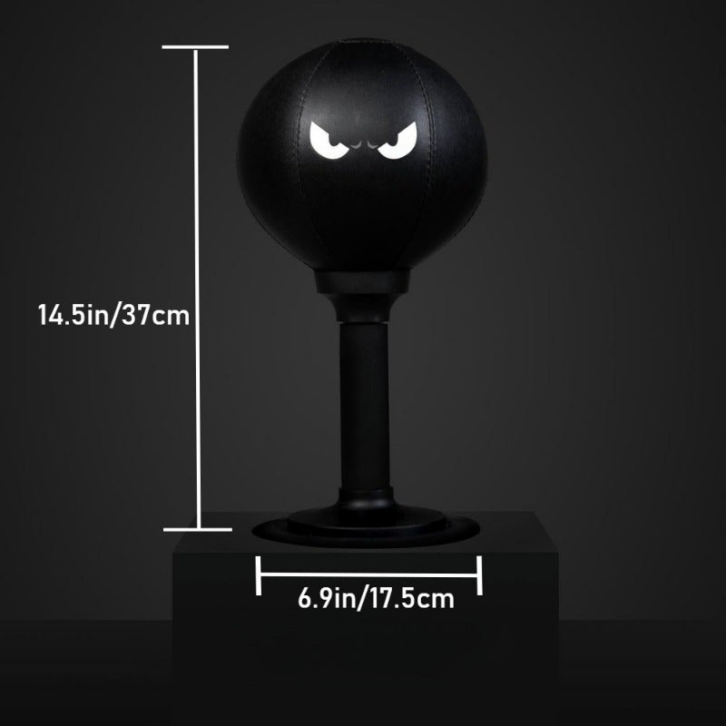 GMMLAIJH Portable Speed Ball for Boxing Training, Elite Anger Bags for Advanced And Aspiring Boxers, Relax And Skill Enhancement, Durable PVC Material with Desktop Design, Black