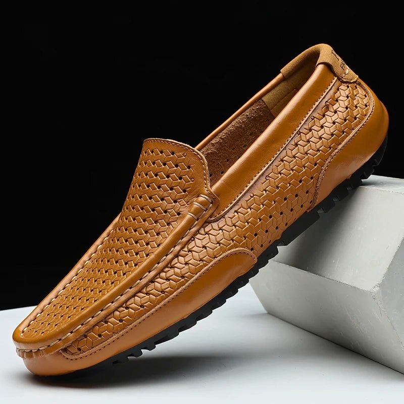 Lucio Fontana Genuine Leather Loafers - Aries x Rose
