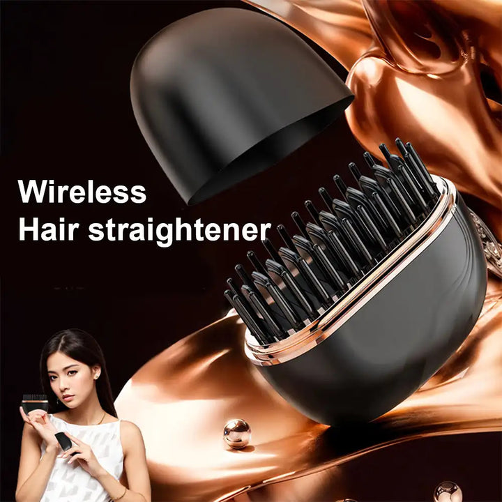 Portable Hair Straightener Brush