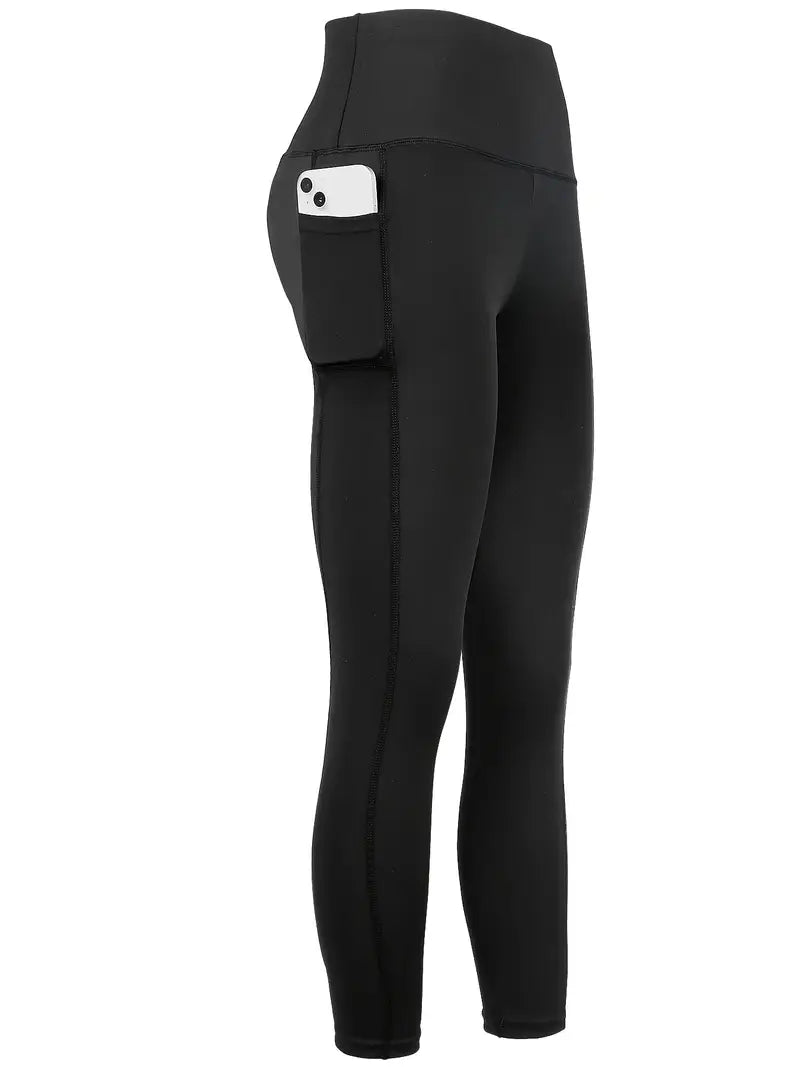 ZenVive High - Waist Yoga Leggings with Pockets - Aries x Rose