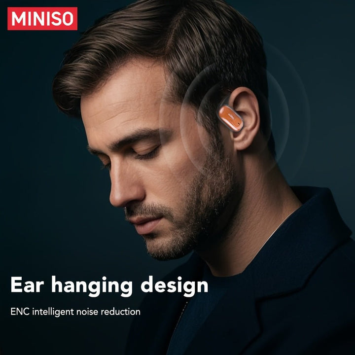 MINISO MS185 OWS Open - back luminous Quicksand Earphones with HIFI - level Sound Quality, Music, HD Voice, 40 hours of long Battery life, suitable for listening to Music, Running And Fitness - Aries x Rose