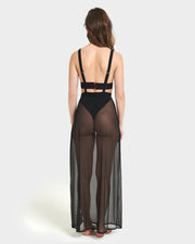 Topaz Long Chemise Black