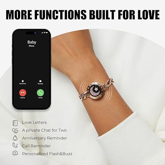 LuvSync™ Touch Bracelets - Aries x Rose
