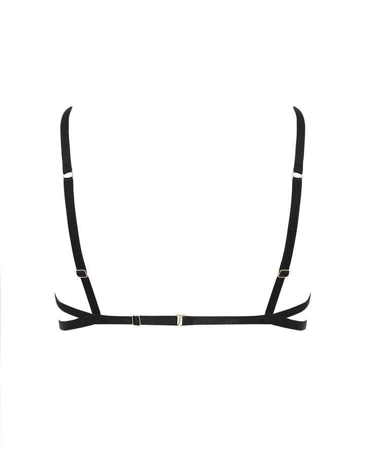 Matisse Sheer Open Bra Black