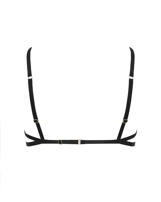 Matisse Sheer Open Bra Black