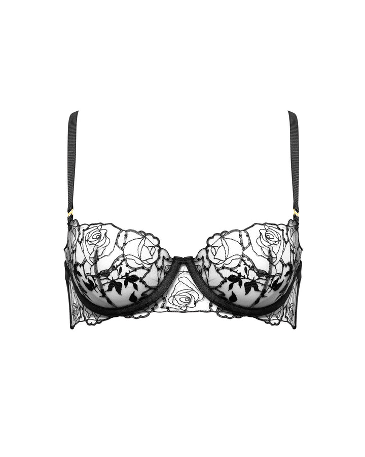 Rosalie Wired Bra Black/Sheer