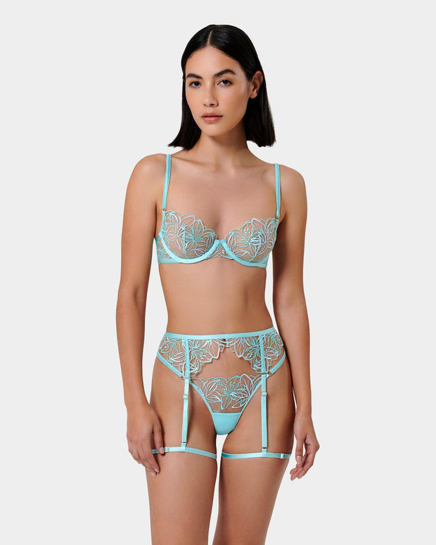Lilly Wired Bra Island Paradise Blue/Ice Water Blue/Sheer