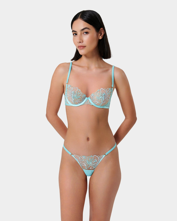 Lilly Wired Bra Island Paradise Blue/Ice Water Blue/Sheer