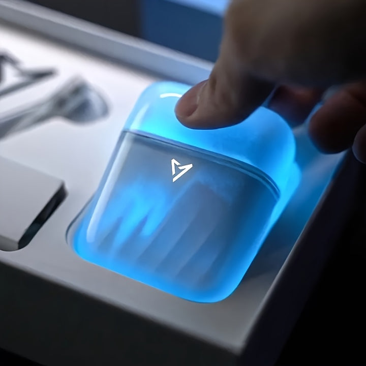 New High-quality Luminous Quicksand Gaming Headset, Wireless AI Active Noise Reduction, Long Battery Life, Real Wireless Headset with Polymer Battery, Can Be Used As A Gift to Family And Friends