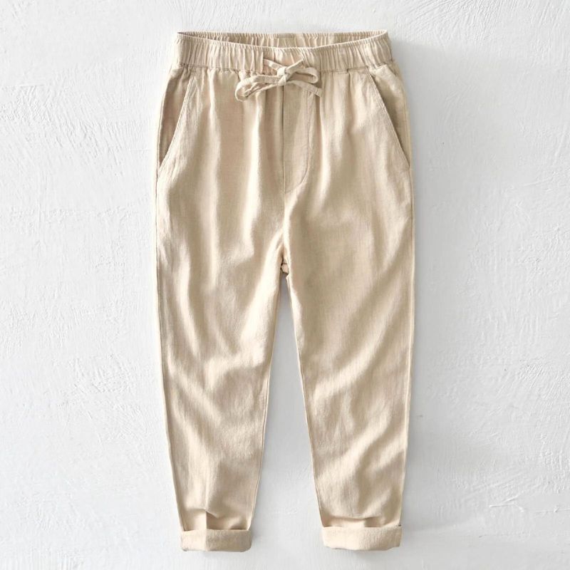 Santorini Linen Trousers - Aries x Rose