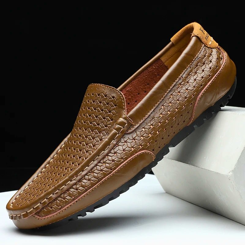 Lucio Fontana Genuine Leather Loafers - Aries x Rose