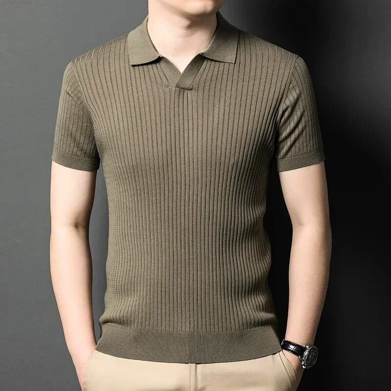 Grayson Knitted Polo Shirt - Aries x Rose