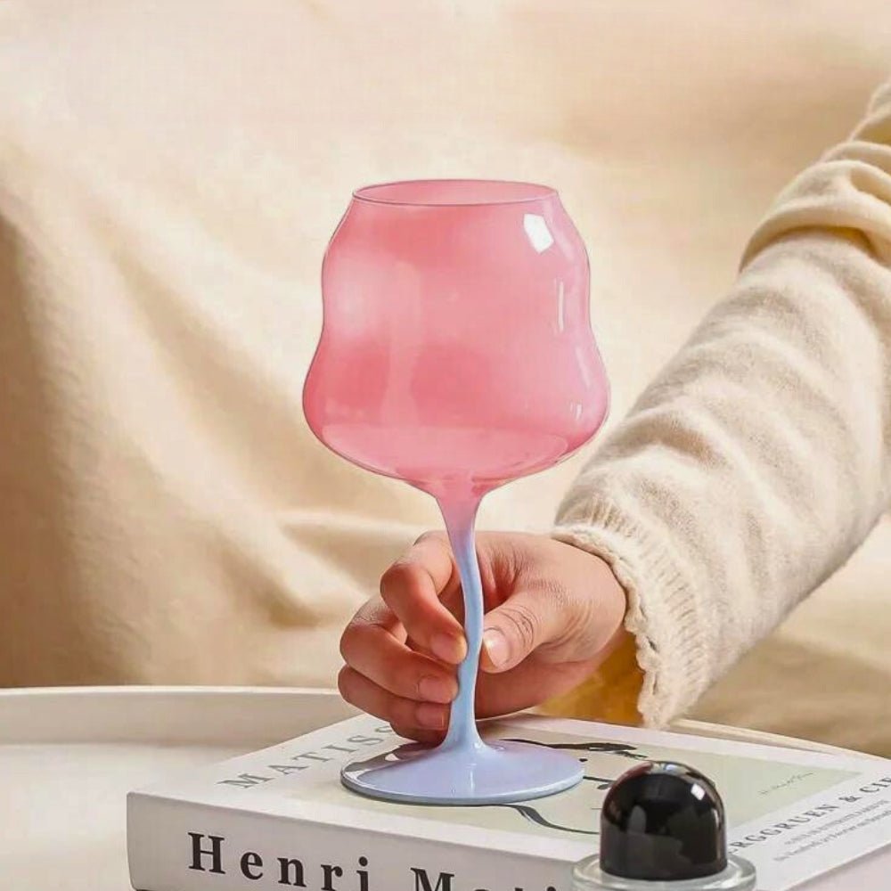 Coral Wine Glasses - Aries x Rose