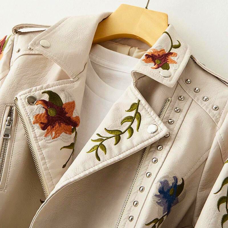 Faelan Leather Jacket - Aries x Rose
