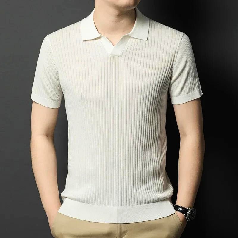Grayson Knitted Polo Shirt - Aries x Rose