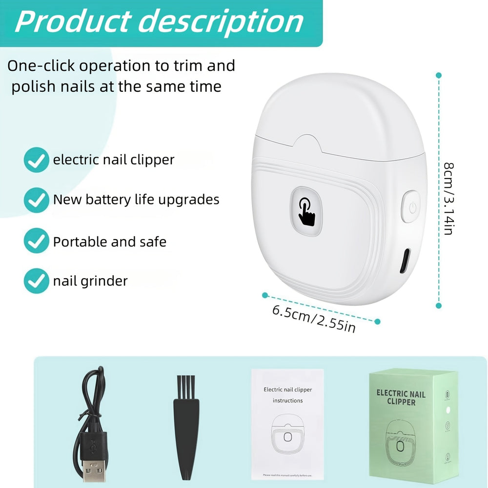 GlowTrim Electric Nail Clipper & Filer - Aries x Rose