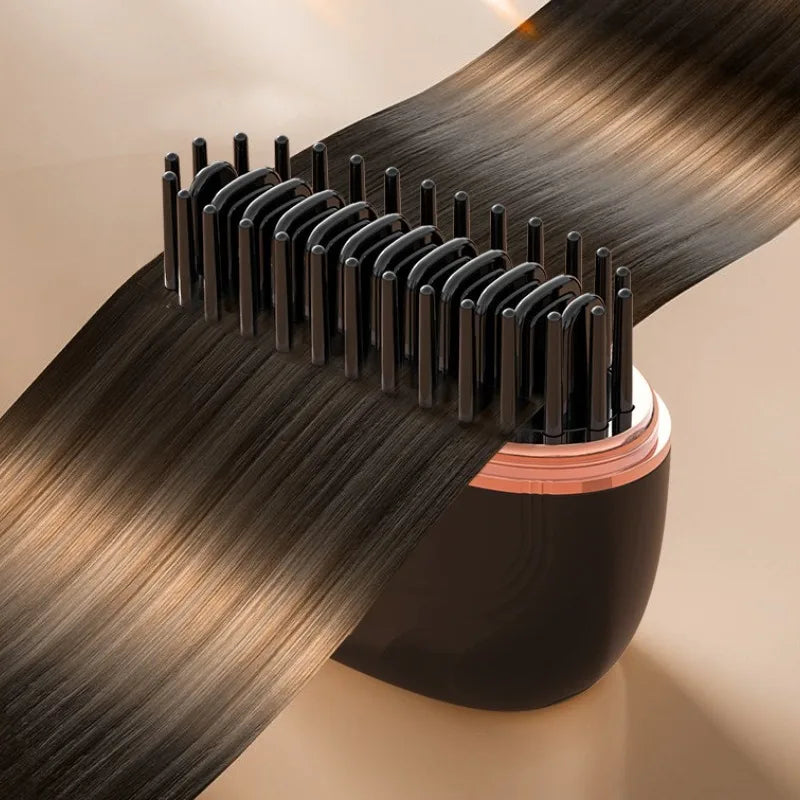 Portable Hair Straightener Brush