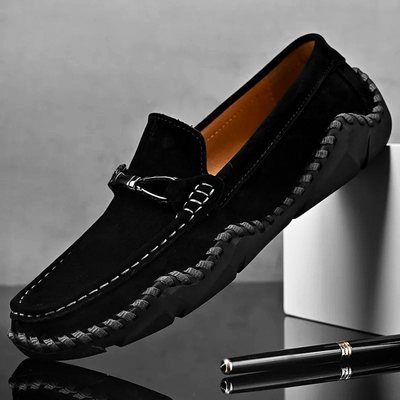 Luca Feretti Suede Loafers - Aries x Rose