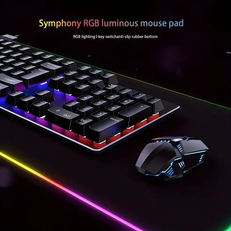 Glow Charge XL RGB Gaming Mouse Pad - Aries x Rose