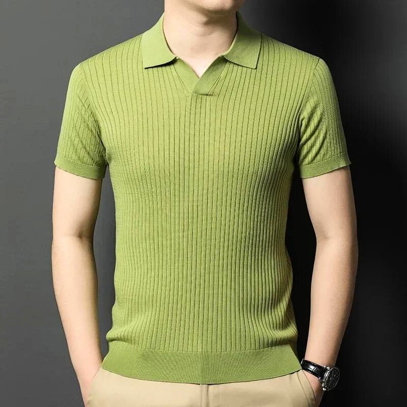Grayson Knitted Polo Shirt - Aries x Rose
