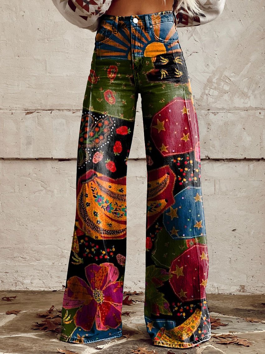 Emvara Boho Vintage Pants - Aries x Rose