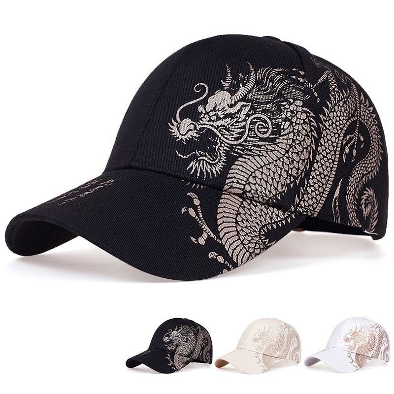Draelen Dragon Crest Canvas Cap