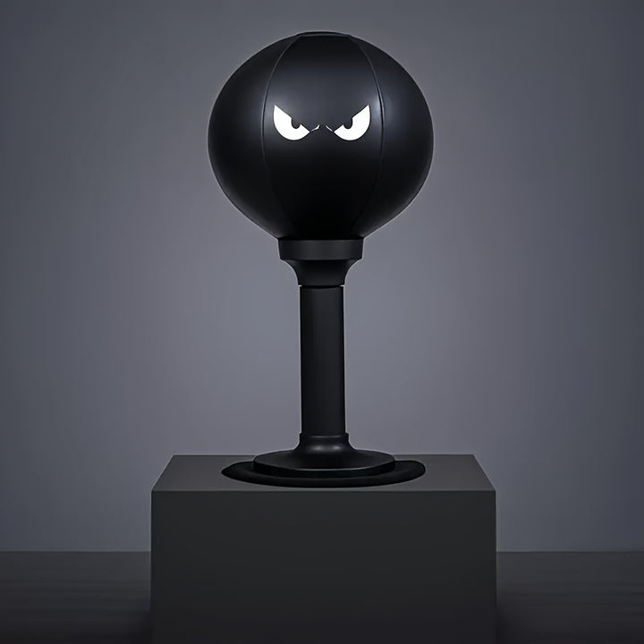 GMMLAIJH Portable Speed Ball for Boxing Training, Elite Anger Bags for Advanced And Aspiring Boxers, Relax And Skill Enhancement, Durable PVC Material with Desktop Design, Black