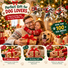 Santa Riding Dog Christmas Ornament