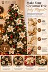 Elegant Champagne Gold Poinsettia Christmas Flowers