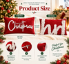 Merry Christmas Embroidered Velvet Cushion
