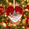 Baby’s First Christmas 2026 – Heart-Shaped Crystal Ornament