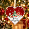 Baby’s First Christmas 2026 – Heart-Shaped Crystal Ornament