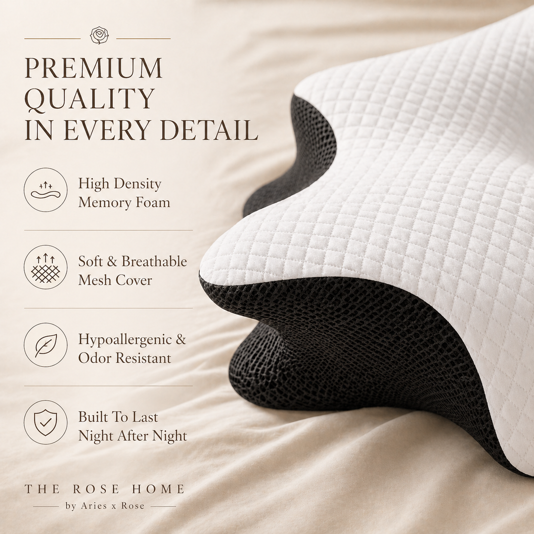 Rose Deep Rest Memory Foam Pillow