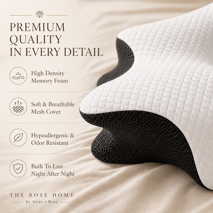 Rose Deep Rest Memory Foam Pillow