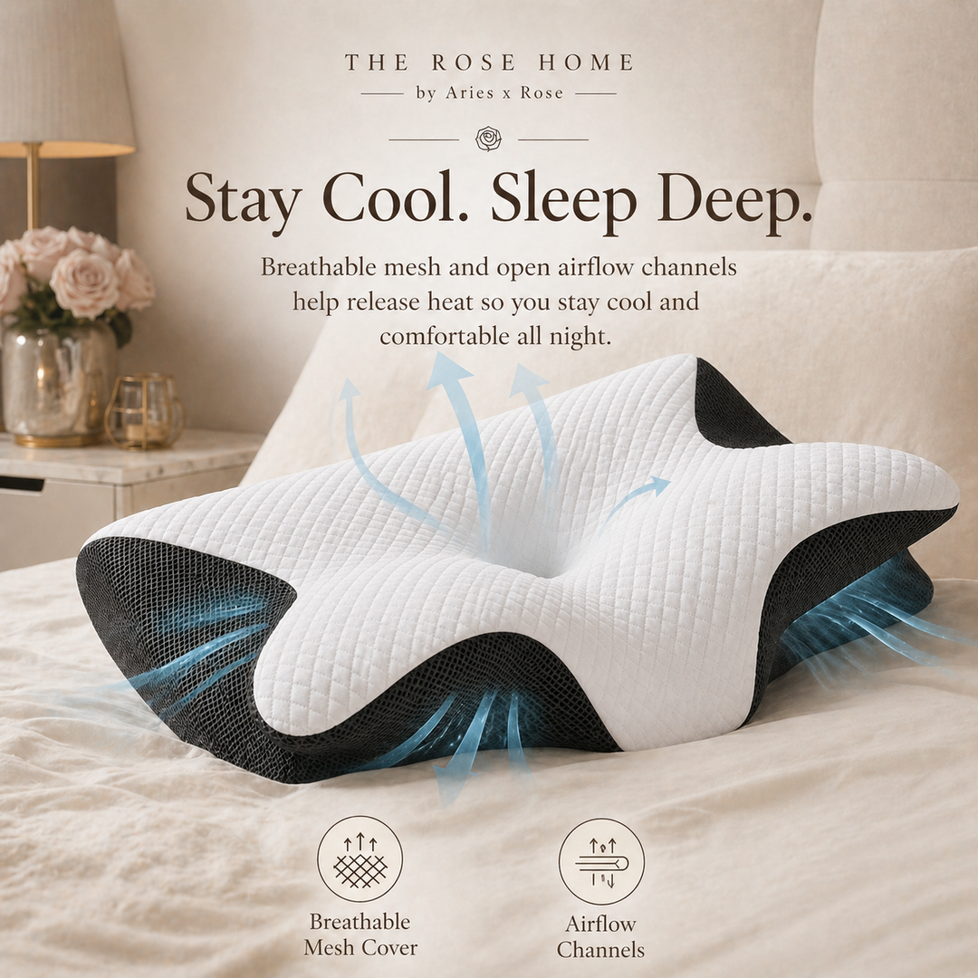 Rose Deep Rest Memory Foam Pillow