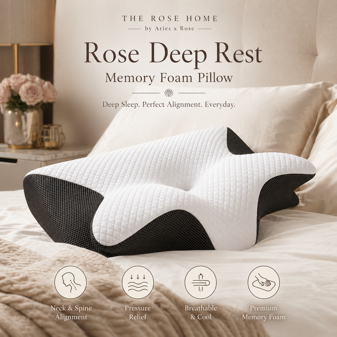 Rose Deep Rest Memory Foam Pillow