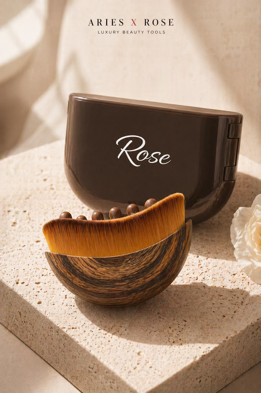 Rose Lymphatic Face Brush