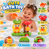 Interactive Duck Bath Toys for Toddlers | Sensory Water Play Set with 3 Stacking Cups