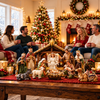 Traditional Jesus Birth Figurines & Stable Decoration