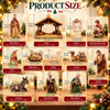 Traditional Jesus Birth Figurines & Stable Decoration