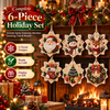 6-Piece DIY Christmas Diamond Art Ornament Kit